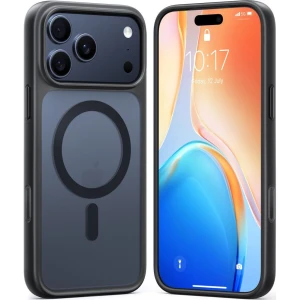OUTLET: Etui Torras Guardian-Mag do MagSafe do iPhone 17 Pro Max, przydymione z czarną ramką