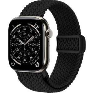 OUTLET: Pasek Crong Wave Band do Apple Watch 49/46/45/44 mm, czarny