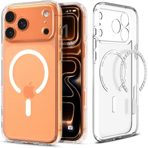 OUTLET: Etui Spigen Ultra Hybrid Mag do MagSafe do iPhone 17 Pro Max, półprzezroczysto-białe