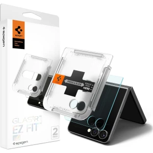 OUTLET: Szkło do etui + Aplikator Spigen Glas.tr EZ Fit 2-Pack do Galaxy Z Flip8 / Flip7, przezroczyste