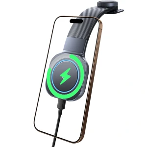 OUTLET: Uchwyt samochodowy na deskę rozdzielczą Baseus PrimeTrip C03Pro do MagSafe / Qi, 15W, czarny