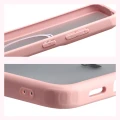 Etui z pierścieniem magnetycznym Bizon Case MatteO do Galaxy S26 FE / S25 FE, przydymione-jasnoróżowe (5/7)