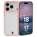 Etui Bizon Case Angelo do iPhone 18 Pro / 17 Pro, półprzezroczyste z jasnoróżową ramką (1/6)