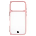 Etui Bizon Case Angelo do iPhone 18 Pro / 17 Pro, półprzezroczyste z jasnoróżową ramką (2/6)