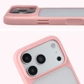 Etui Bizon Case Angelo do iPhone 18 Pro / 17 Pro, półprzezroczyste z jasnoróżową ramką (3/6)