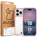 Etui Bizon Case Angelo do iPhone 18 Pro / 17 Pro, półprzezroczyste z jasnoróżową ramką (6/6)