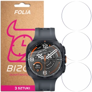 Folia ochronna na ekran zegarka Bizon Watch Film HydroFlex do Galaxy Watch Ultra 2 47mm (2026), 3 sztuki