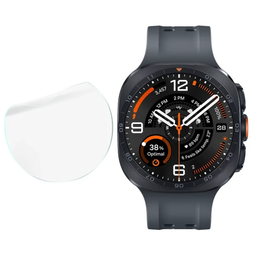 Folia ochronna na ekran zegarka Bizon Watch Film HydroFlex do Galaxy Watch Ultra 2 47mm (2026), 3 sztuki (4/5)