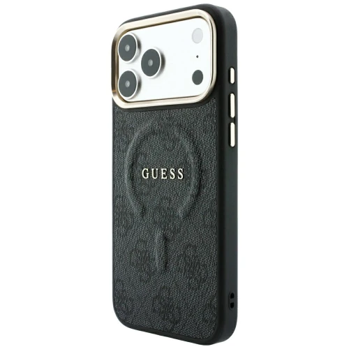 Etui Guess Embossed 4G Classic do iPhone 18 Pro Max / 17 Pro Max do MagSafe, czarne