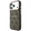 Etui Guess Embossed 4G Classic do iPhone 18 Pro / 17 Pro do MagSafe, brązowe