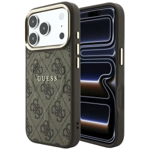 Etui Guess Embossed 4G Classic do iPhone 18 Pro Max / 17 Pro Max do MagSafe, brązowe