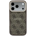 Etui Guess Embossed 4G Classic do iPhone 18 Pro Max / 17 Pro Max do MagSafe, brązowe