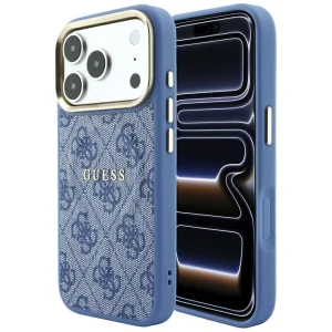 Etui Guess Embossed 4G Classic do iPhone 18 Pro Max / 17 Pro Max do MagSafe, niebieskie