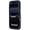 Etui Karl Lagerfeld Grained Allover Logo Metal Elongated do iPhone 18 Pro / 17 Pro do MagSafe, niebieskie
