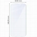 2x Szkło hybrydowe z eko aplikatorem Bizon Eplikator Hybrid Mule do iPhone 17 Pro (2/5)