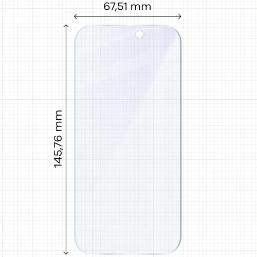 2x Szkło hybrydowe z eko aplikatorem Bizon Eplikator Hybrid Mule do iPhone 17 Pro (2/5)