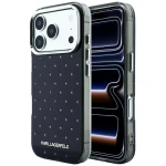 Etui Karl Lagerfeld IML Rhinestones Allover Electroplated Logo do iPhone 18 Pro / 17 Pro, czarne
