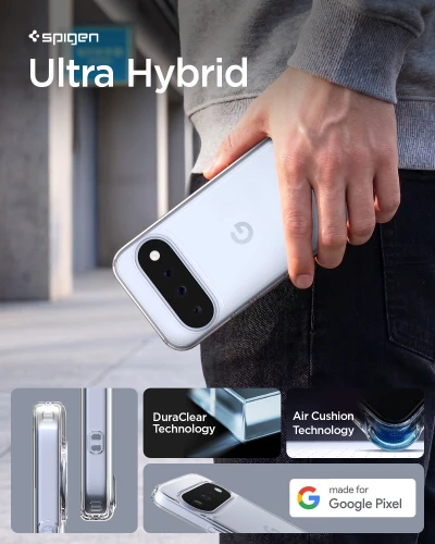 Etui Spigen Ultra Hybrid do Google Pixel 11, przezroczyste (6/16)
