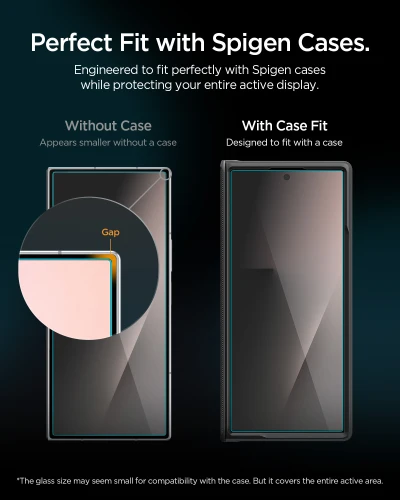 Szkło prywatyzujące do etui + Aplikator Spigen Glas.tR EZ Fit Pro Privacy 2-Pack (AC) do Galaxy Z Fold7 / Fold8 Ultra (18/18)