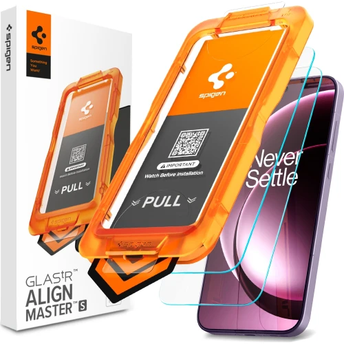 Szkło do etui Spigen Glas.tR AlignMaster S (AC) 2-Pack do OnePlus 15 (1/14)