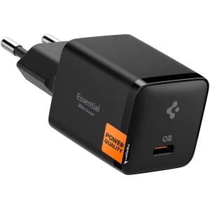 Ładowarka sieciowa USB-C PD 3.0, PPS, QC 3.0, 30W, Spigen Essential EE301EU, czarna