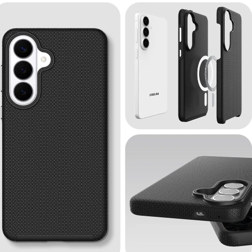 Etui 3mk Hardy Shockproof MagCase do MagSafe do Galaxy S26 FE, czarne (2/12)