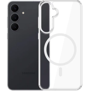 Etui 3mk Armor MagCase do MagSafe do Galaxy S26 FE, przezroczysto-białe