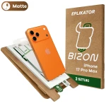 2x Folia matowa z eko aplikatorem Bizon Eplikator Film Matte do iPhone 17 Pro Max