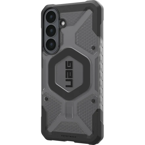 Etui pancerne Urban Armor Gear Pathfinder Clear do MagSafe do Galaxy S26 FE, półprzezroczysto-czarne (11/16)