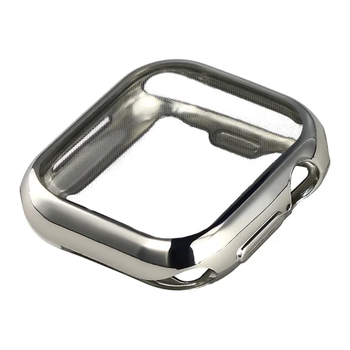 Etui z osłoną ekranu Bizon Case Watch Felipe do Apple Watch Series 12 42mm, srebrne (4/8)