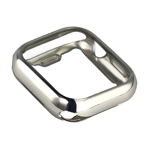 Etui z osłoną ekranu Bizon Case Watch Felipe do Apple Watch Series 12 42mm, srebrne (5/8)