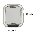 Etui z osłoną ekranu Bizon Case Watch Felipe do Apple Watch Series 12 46mm, srebrne (2/8)