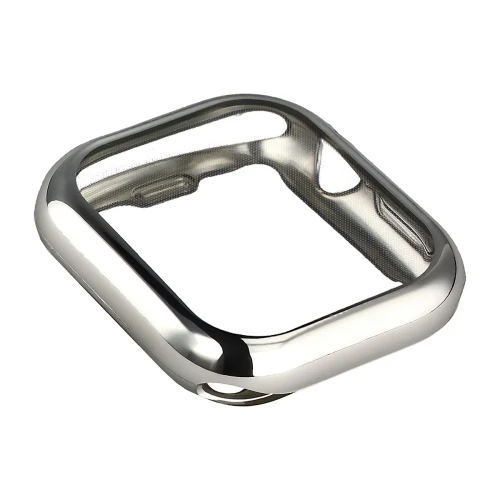 Etui z osłoną ekranu Bizon Case Watch Felipe do Apple Watch Series 12 46mm, srebrne (5/8)
