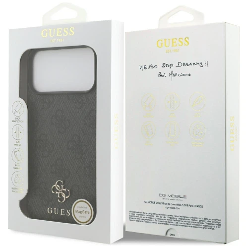 Etui Guess 4G Small Classic Logo do iPhone 18 Pro Max / 17 Pro Max do MagSafe, czarne