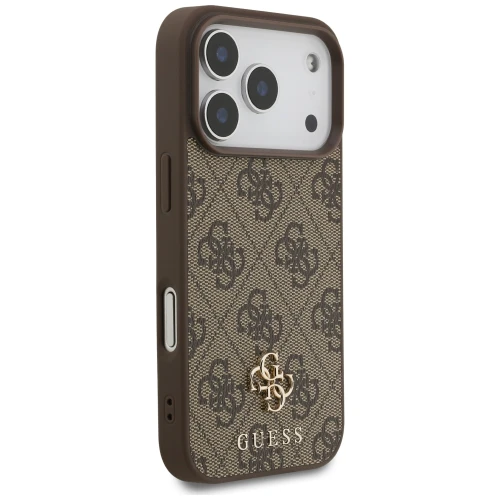 Etui Guess 4G Small Classic Logo do iPhone 18 Pro Max / 17 Pro Max do MagSafe, brązowe