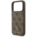 Etui Guess 4G Small Classic Logo do iPhone 18 Pro Max / 17 Pro Max do MagSafe, brązowe
