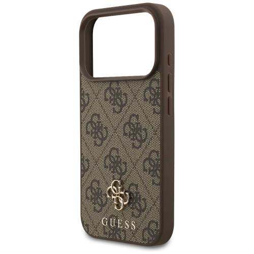 Etui Guess 4G Small Classic Logo do iPhone 18 Pro Max / 17 Pro Max do MagSafe, brązowe