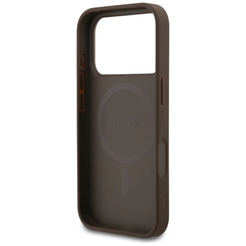 Etui Guess 4G Small Classic Logo do iPhone 18 Pro Max / 17 Pro Max do MagSafe, brązowe