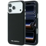 Etui Karl Lagerfeld Grained Elongated Logo do iPhone 18 Pro Max / 17 Pro Max do MagSafe, czarne