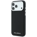 Etui Karl Lagerfeld Grained Elongated Logo do iPhone 18 Pro Max / 17 Pro Max do MagSafe, czarne