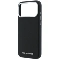 Etui Karl Lagerfeld Grained Elongated Logo do iPhone 18 Pro Max / 17 Pro Max do MagSafe, czarne
