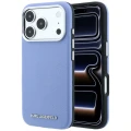 Etui Karl Lagerfeld Grained Elongated Logo do iPhone 18 Pro / 17 Pro do MagSafe, niebieskie