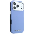 Etui Karl Lagerfeld Grained Elongated Logo do iPhone 18 Pro / 17 Pro do MagSafe, niebieskie