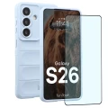 Pancerne etui + szkło hartowane Bizon Tur Pack do Galaxy S26, jasnoniebieskie (1/10)