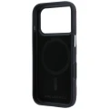 Etui Karl Lagerfeld Grained Mono Resin Logo do iPhone 18 Pro Max / 17 Pro Max do MagSafe, burgundowe