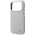 Etui Karl Lagerfeld Grained Mono Resin Logo do iPhone 18 Pro / 17 Pro do MagSafe, różowe