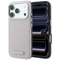 Etui Karl Lagerfeld Grained Mono Resin Logo do iPhone 18 Pro Max / 17 Pro Max do MagSafe, różowe