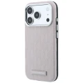Etui Karl Lagerfeld Grained Mono Resin Logo do iPhone 18 Pro Max / 17 Pro Max do MagSafe, różowe