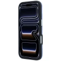 Etui Karl Lagerfeld Grained Mono Resin Logo do iPhone 18 Pro / 17 Pro do MagSafe, niebieskie