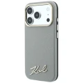 Etui Karl Lagerfeld Lagerfeld Saffiano Small Script Metal Logo do iPhone 18 Pro Max / 17 Pro Max do MagSafe, beżowe